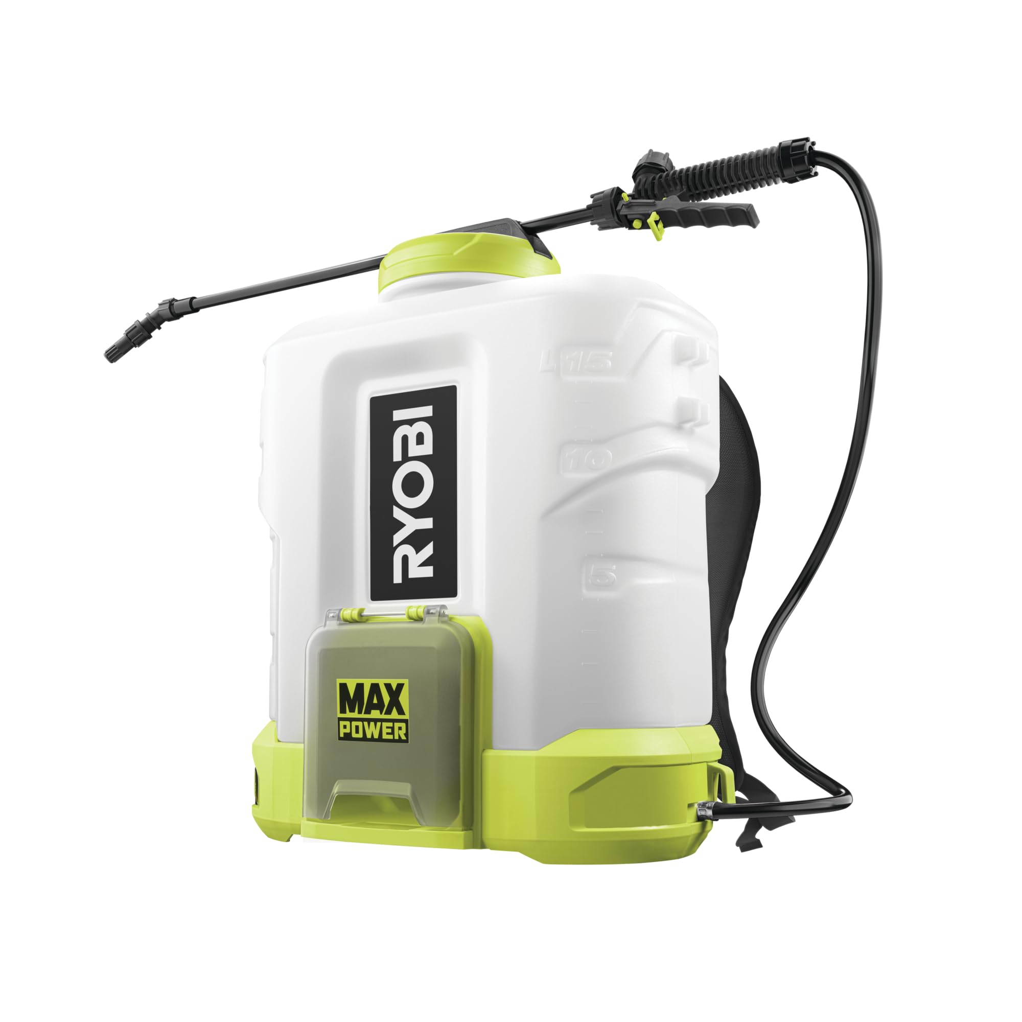 RYOBI Pulvérisateur à Dos 36V Max Power RY36BPSA-0 – Traitement Jardin, Désherbage, Potager, Verger et Grandes Surfaces, Réservoir Grande Capacité, Lance Télescopique, sans Batterie ni Chargeur