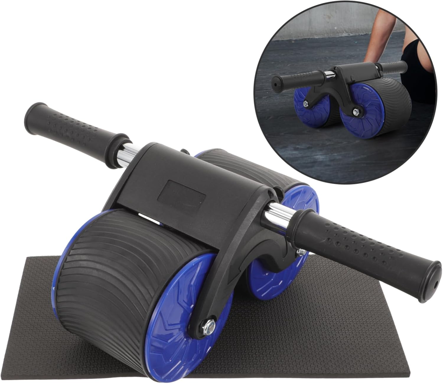 1set Creative Abdominal Wheel Fitness Equipment with Knee Pad for Multi-function Roller for Core Strength Training and Abdominal Exercises