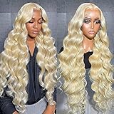 Alipeacock 613 Blonde Lace Front Wig Human Hair 13x4 Body Wave Wigs Pre Plucked with Baby 150% Density Brazilian Frontal for Women (26 Inch, Wave)