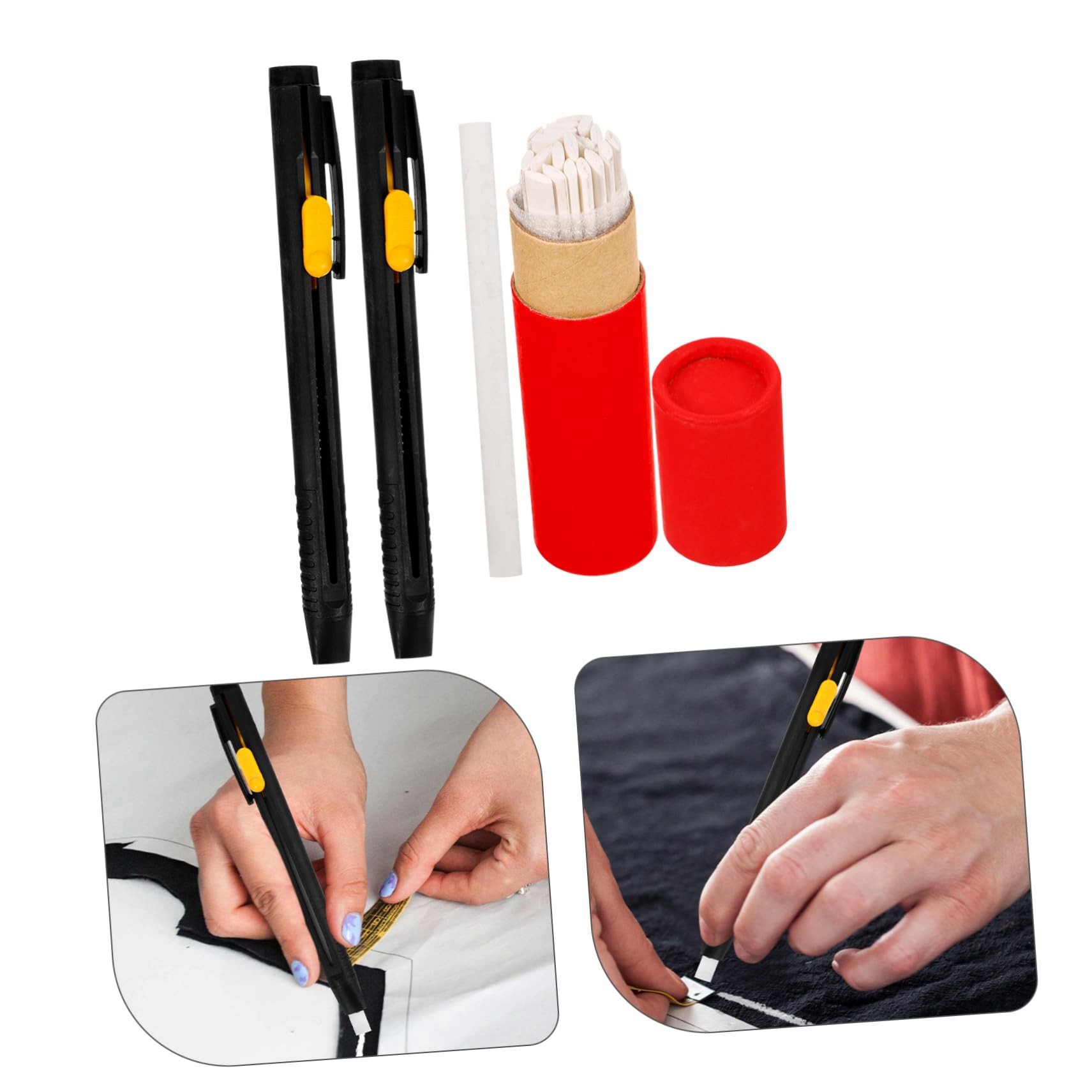 SHINEOFI 10 Sets Unsichtbarer Zeichenstift Bleistifte Textmarker Markierungsmarker Tintenbandmarker Kreidestifte Weißer Lackstift Quiltzubehör Flüssige Kreidetafel Nähwerkzeug