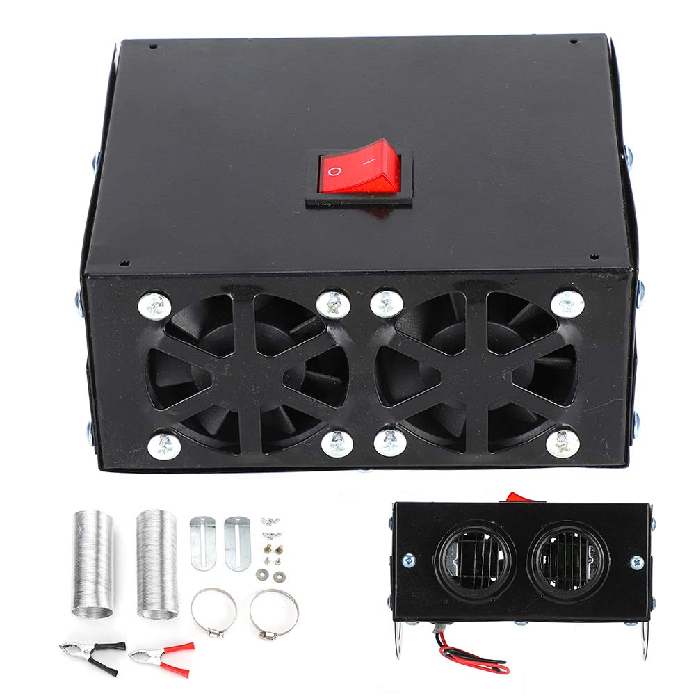 Calentador de automóvil, calentador de automóvil, calentador, desempañador, desempañador portátil, ventilador silencioso, calentamiento rápido, 600 W.(24V)