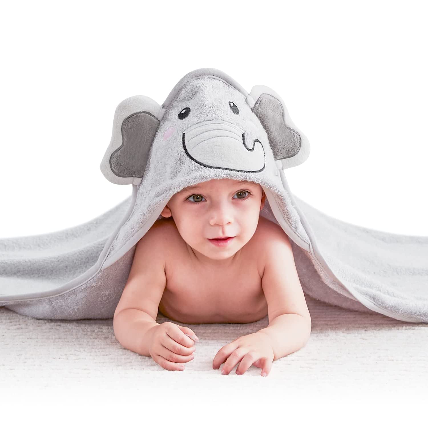 Touchat Hooded Baby Towels, Soft and Hypoallergenic Baby