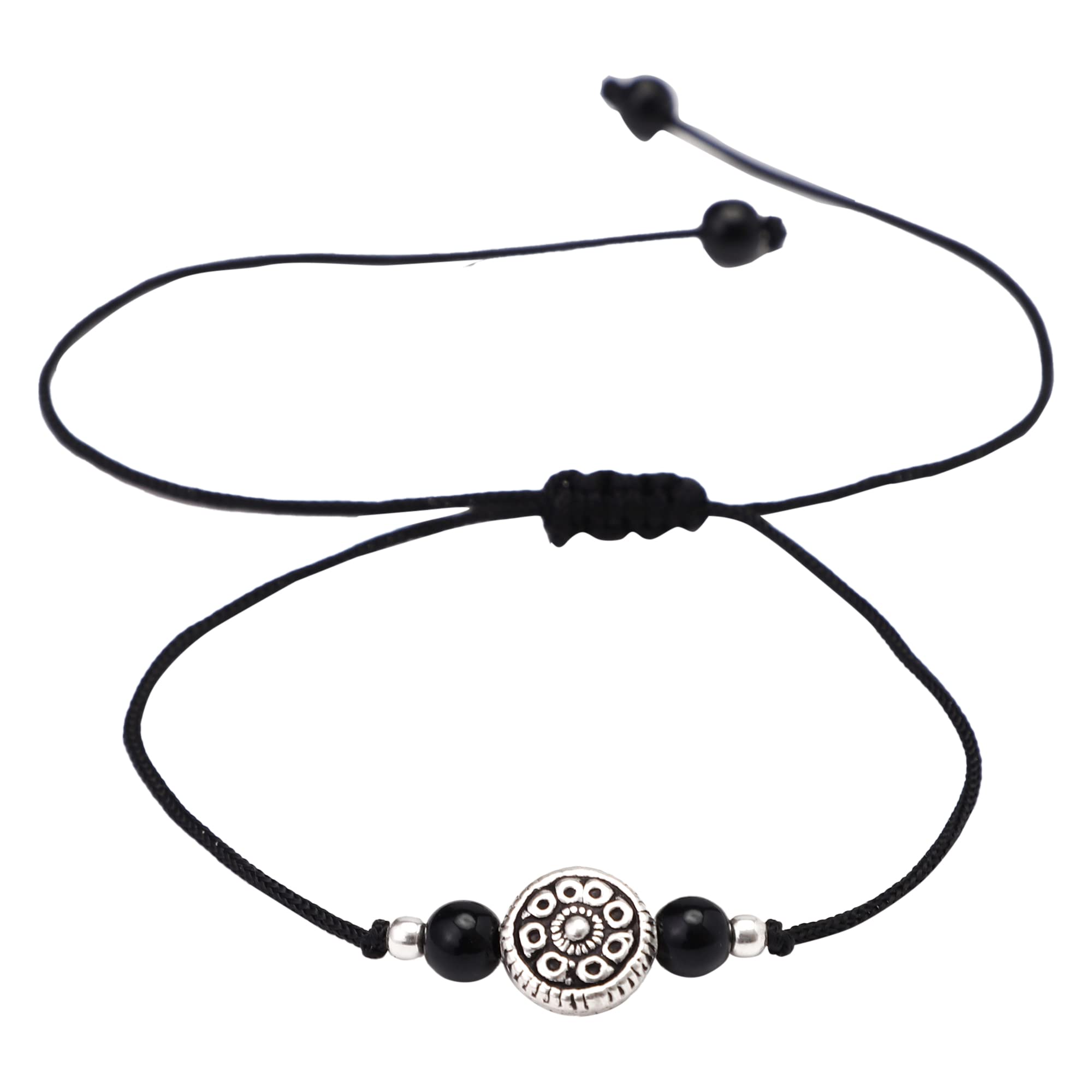 DHRUVS COLLECTION EXCLUSIVE 925 Pure Silver Black Thread Adjustable Anklet For Women and Girls - Single Piece (B0BFXNJ93V) Amazon Price History, Amazon Price Tracker