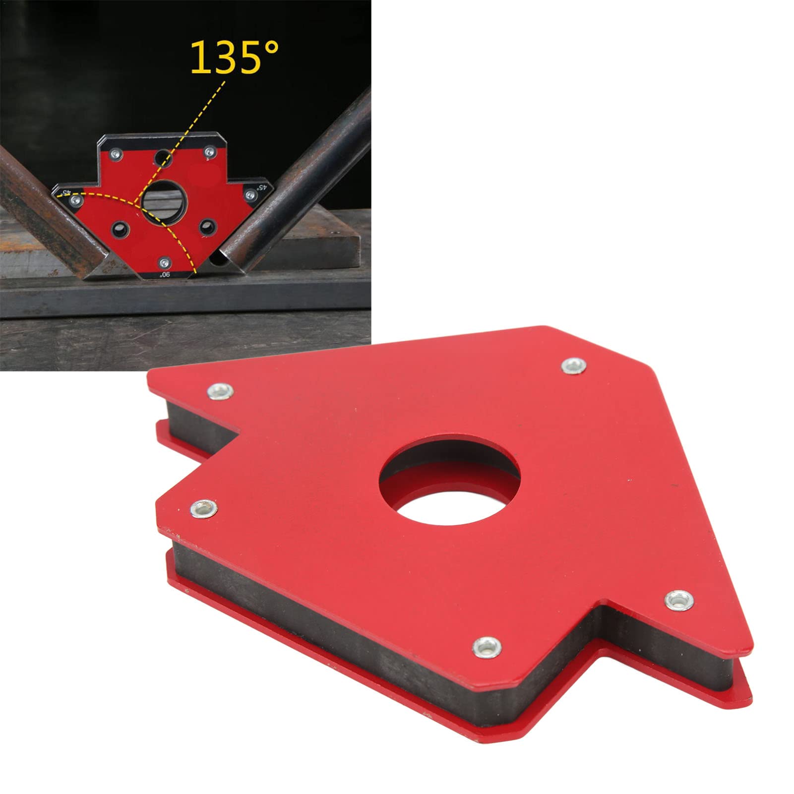 Magnes spawalniczy Kuuleyn, 4 szt. 50LB spawalniczy magnetyczny uchwyt strzałki 45 90 135 wielokątowy uchwyt spawalniczy wspornik magnetyczny Jig Positioner elektronarzędzie