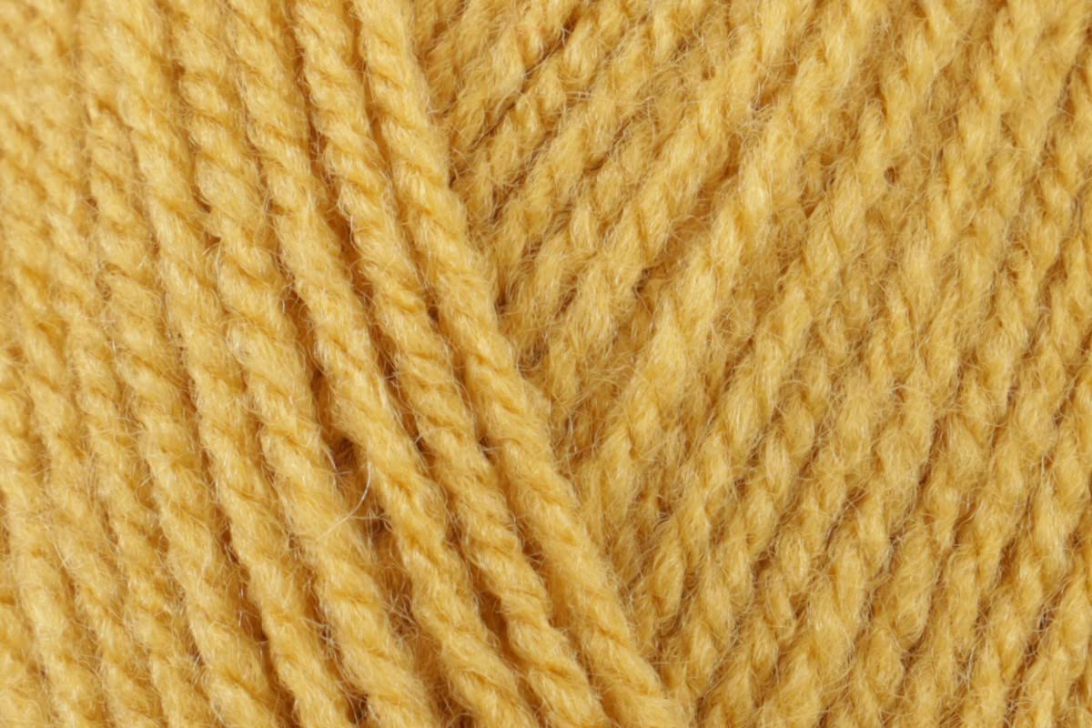 Sirdar Hayfield Bonus DK Crochet Yarn, 100% Acrylic Double Knitting Wool for Jumpers Toys Sweaters - 100g Balls - Fields of Gold (666) - Pack of 3