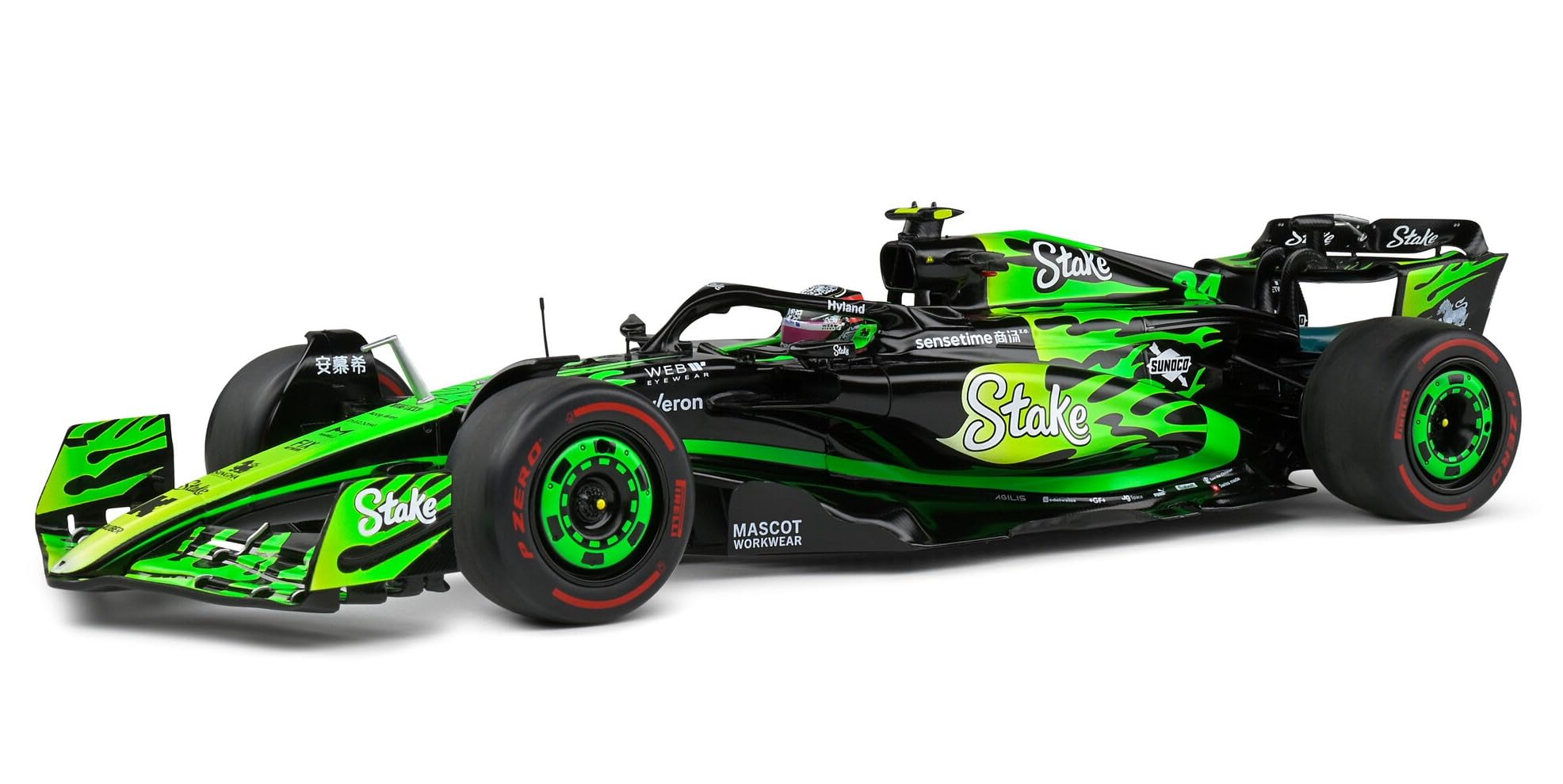 OPO 10 - Miniature Car compatible with KICK SAUBER F1 TEAM C44 BLACK V. BOTTAS LAS VEGAS 2024-1:18 Solido - 1814104