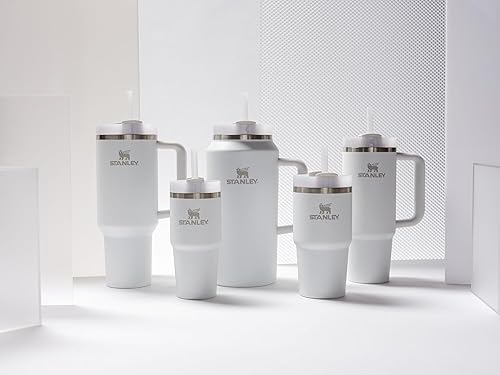 Miniatura 345 de STANLEY Quencher H2.0 Vaso Térmico con asa y pajilla, 64 onzas, tapa Flowstate de 3 posiciones, gran capacidad para viajes y deportes, vaso de acero