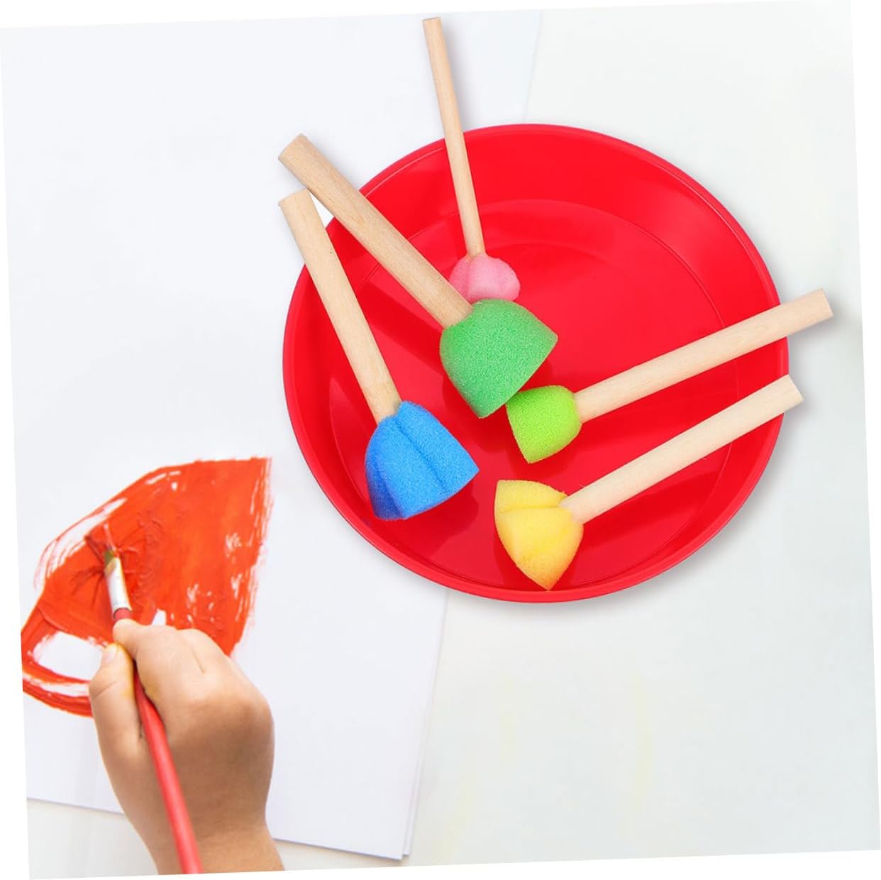 Homoyoyo 8pcs Palette Seal Pigment Mixing Plates for Artists Paint Trays Watercolor Painters Palette