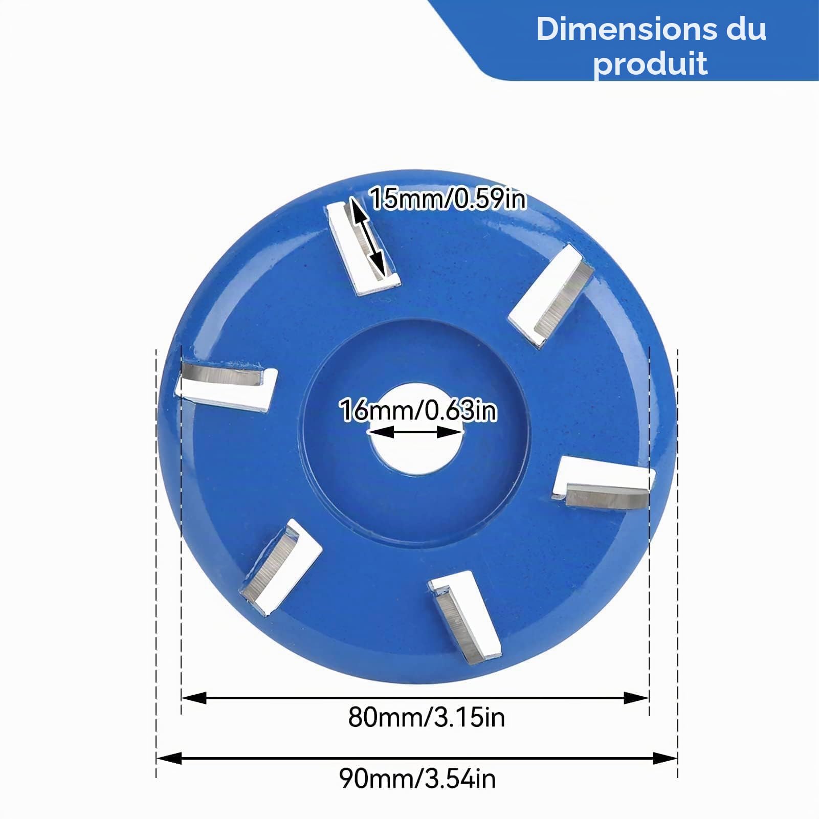 Disque de coupe de bois,Disque De Sculpture Sur Bois,Disques Sculpture Boiss, Meule de Disques de Sculpture sur Boiss,disquess de sculpture sur 6 dents tronçonneuse fraise outils pour meuleuse d'angle