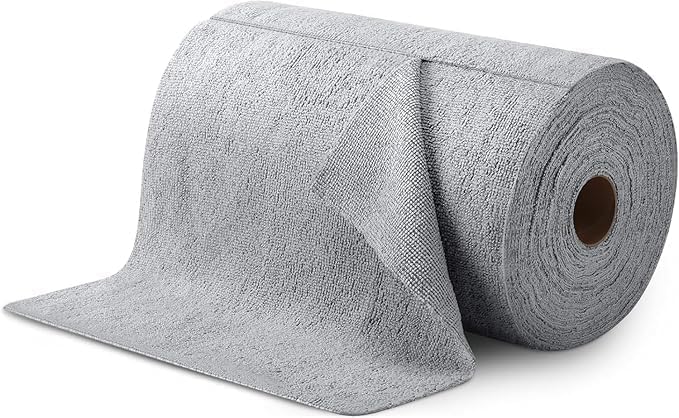 Image of Microfibre Cleaning Cloth Lint-Free & Streak-Free | Useful for Cars, Windows, Mirror Glass, Kitchen Cleaning Cloth, Multipurporse Cleaning Uses, Tear-Away Design Roll (25 x 25 cm) (G8)