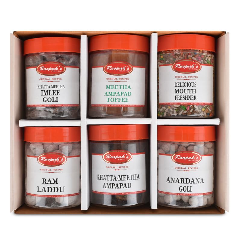 ROOPAK'S PIK-N-PAY The Royal Mix Gift Box - 6Pcs | Mouth Freshner, Aam Papad, Anardana Churan & More | Healthy Digestives Diwali Gift Hamper For Offcie, Corporate & Festival Gifting-image-34