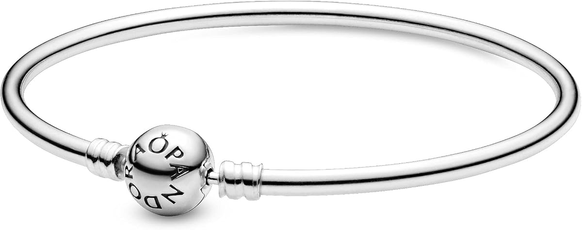 Pulsera de brazalete de plata de ley, 8.3 pulgadas