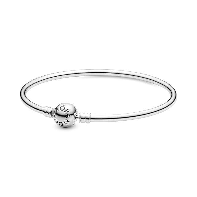 PANDORA Moments Charm Bangle Bracelet with PANDORA Clasp