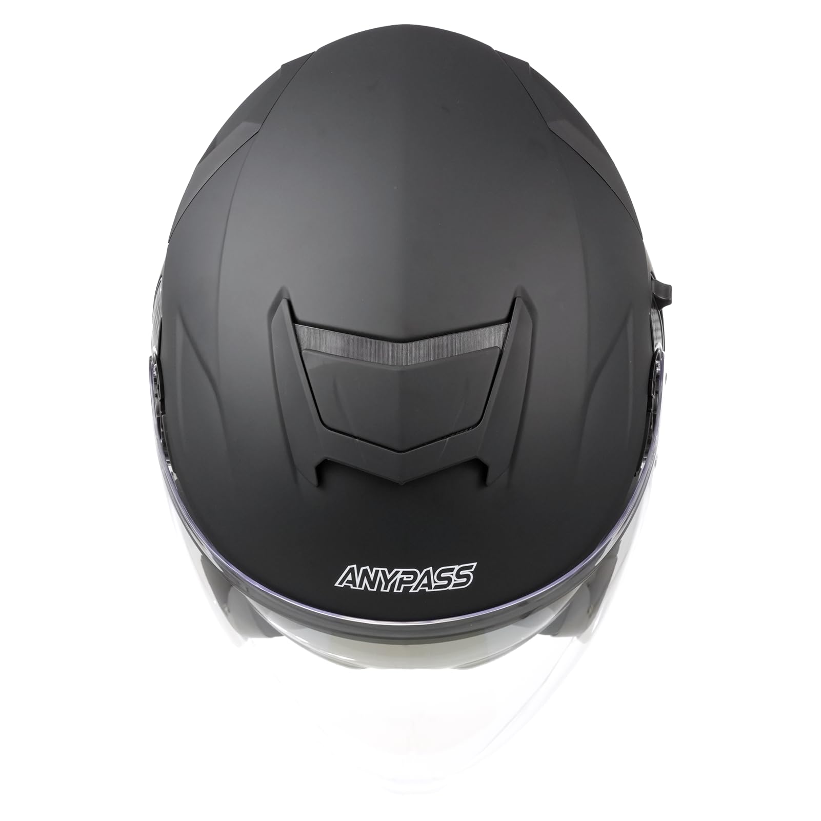 Jethelm mit Visier & Sonnenblende ECE 22.06 - Rollerhelm für Mofa, Herausnehmbares Innenfutter, Modell 836