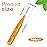 BBTO 100 Pcs Braces Dental Brush Flosser for Cleaner Interdental Brush Toothpick Tooth Flossing Head Oral Dental Toothpick Cleaners Cleaning Tool(Orange)