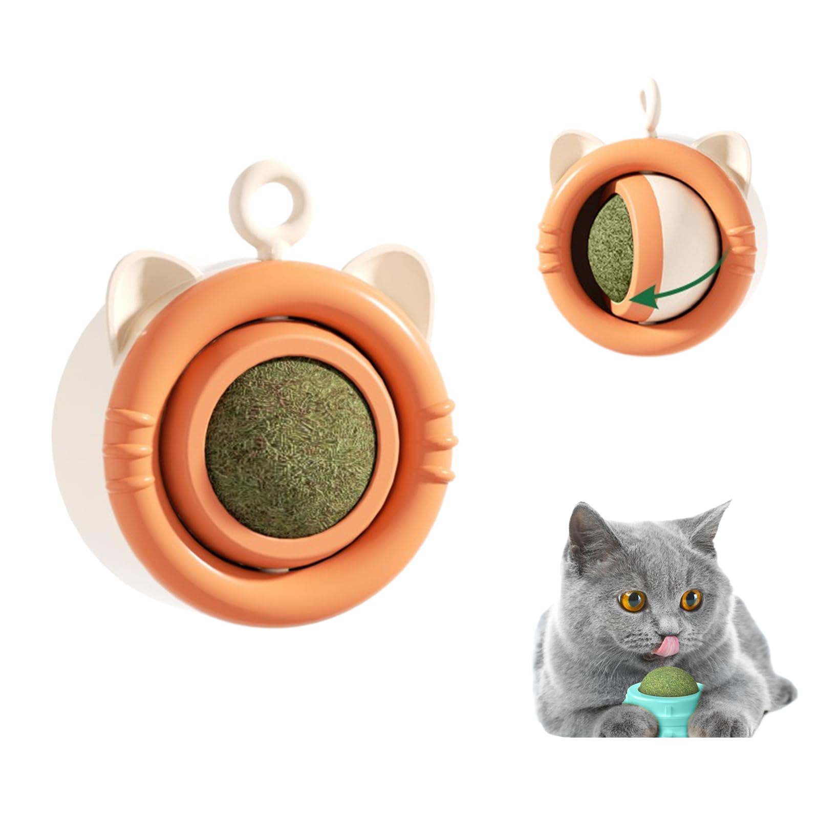 キャットニップ ボール 猫 ボール 360°回転 薄荷ボール 猫舐めおもちゃ 消化を助ける 猫用品 またたびボール 猫のおやつ 猫キャットニップ 猫遊ぶ物 マタタビボール玩具 ハッカボール 歯のクリーニング 猫 玩具