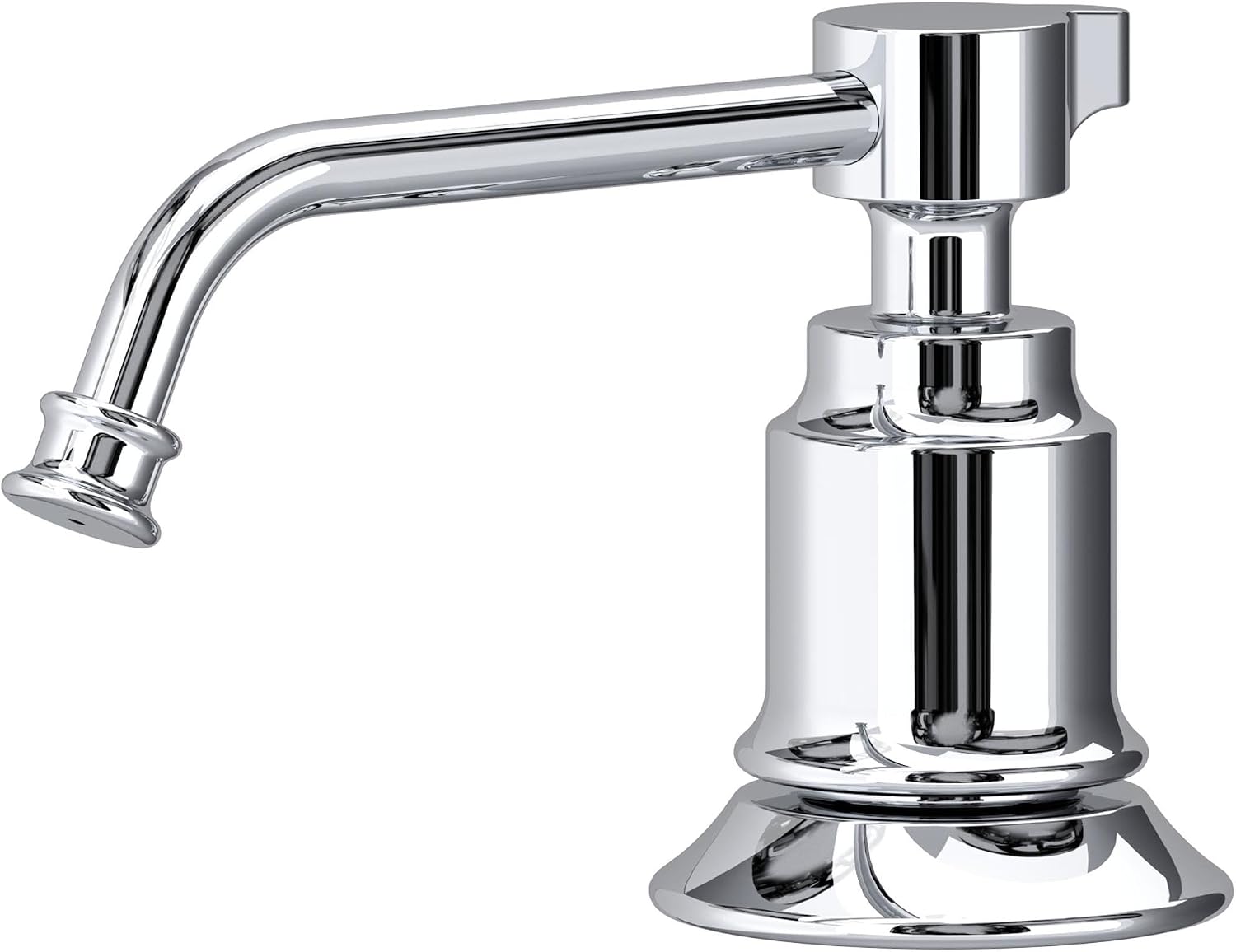 Perrin and Rowe U.SB80SD Southbank Deck Mounted Soap Dispenser with 16 oz Capacity - Polished Chrome