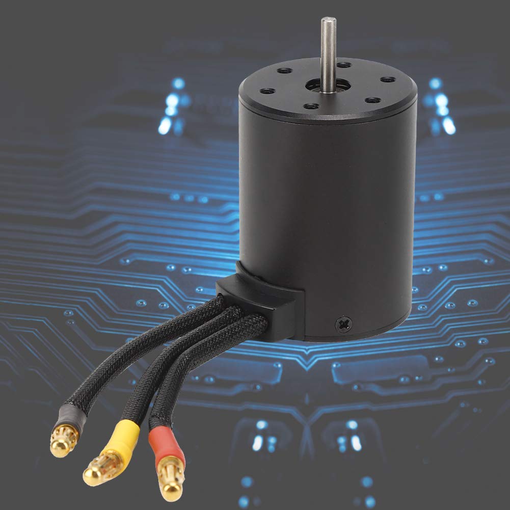 RC Car Brushless Motor, High-Performance 4 Poliger Bürstenloser Motor, RC Motor Brushless Car, 3100KV, RC Car Part Zubehör für HSP 1/8 1/10 RC Car