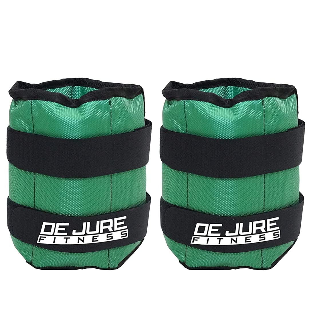 DE JURE FITNESS Ankle & Wrist Weight Set, Adjustable Strap, 0.5KG Pair (0.5Kg x 2 = 1kg) (E) Green (B08MXWX1RY) Amazon Price History, Amazon Price Tracker