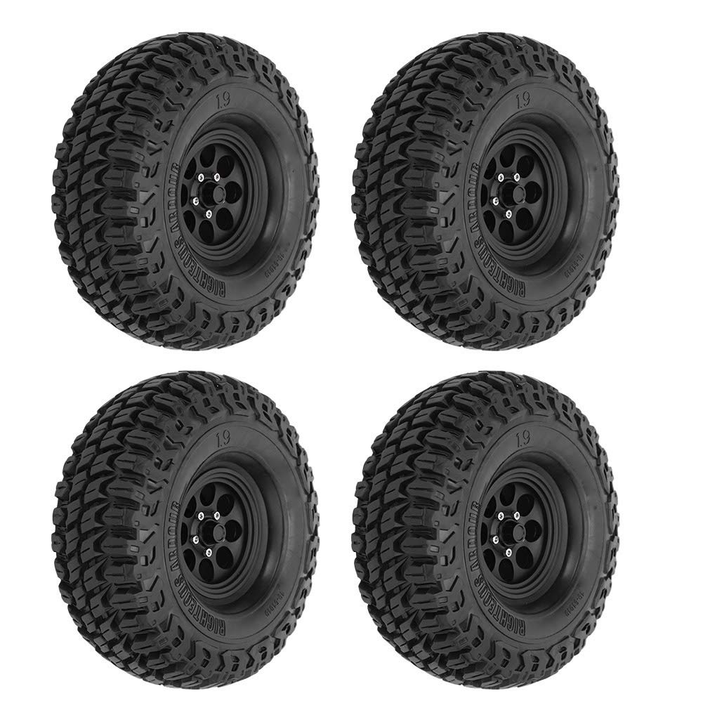 Gumowa opona Rc, potężna wydajność tłumienia drgań Łatwa instalacja i demontaż Miękka tekstura i silna przyczepność Opona samochodowa Rc do Axial 1/10 Axial RC Crawler