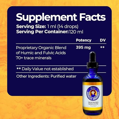 Miniatura 6 de Minerales milagrosos de Dirobi Mimi, mezcla de minerales de ácido fúlvico y ácido húmico, suplemento de gota líquida, más de 70 minerales iónicos