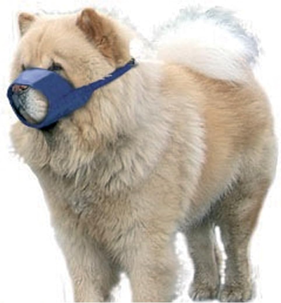 Four Flags Quick Muzzle for Chow, Medium, Blue Pet Supplies