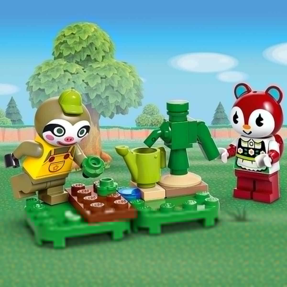 LEGO Animal Crossing La Roulotte e il Negozio di Giardinaggio di Florindo, Gioco Creativo per Bambine e Bambini da 7 Anni con Macchina Giocattolo, Personaggio Animale e Accessori per Mercato 77054