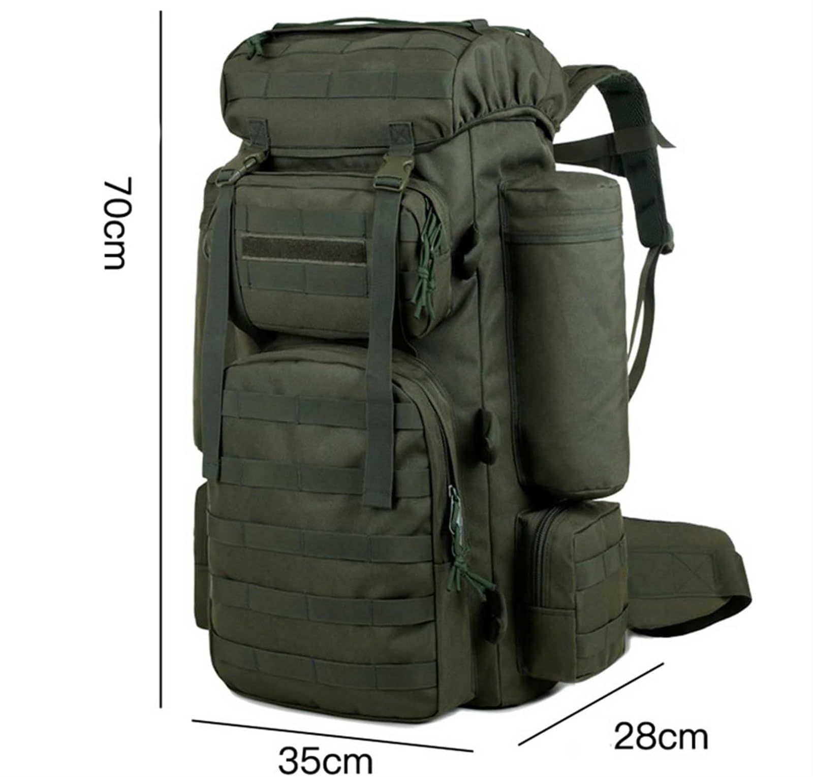 Mochila Viaje Mochila Montaña Mochila De Senderismo Para Acampar, Resistente Al Agua, Transpirable, Ligera, De Gran Capacidad, 70L Mochila Trekking(C)
