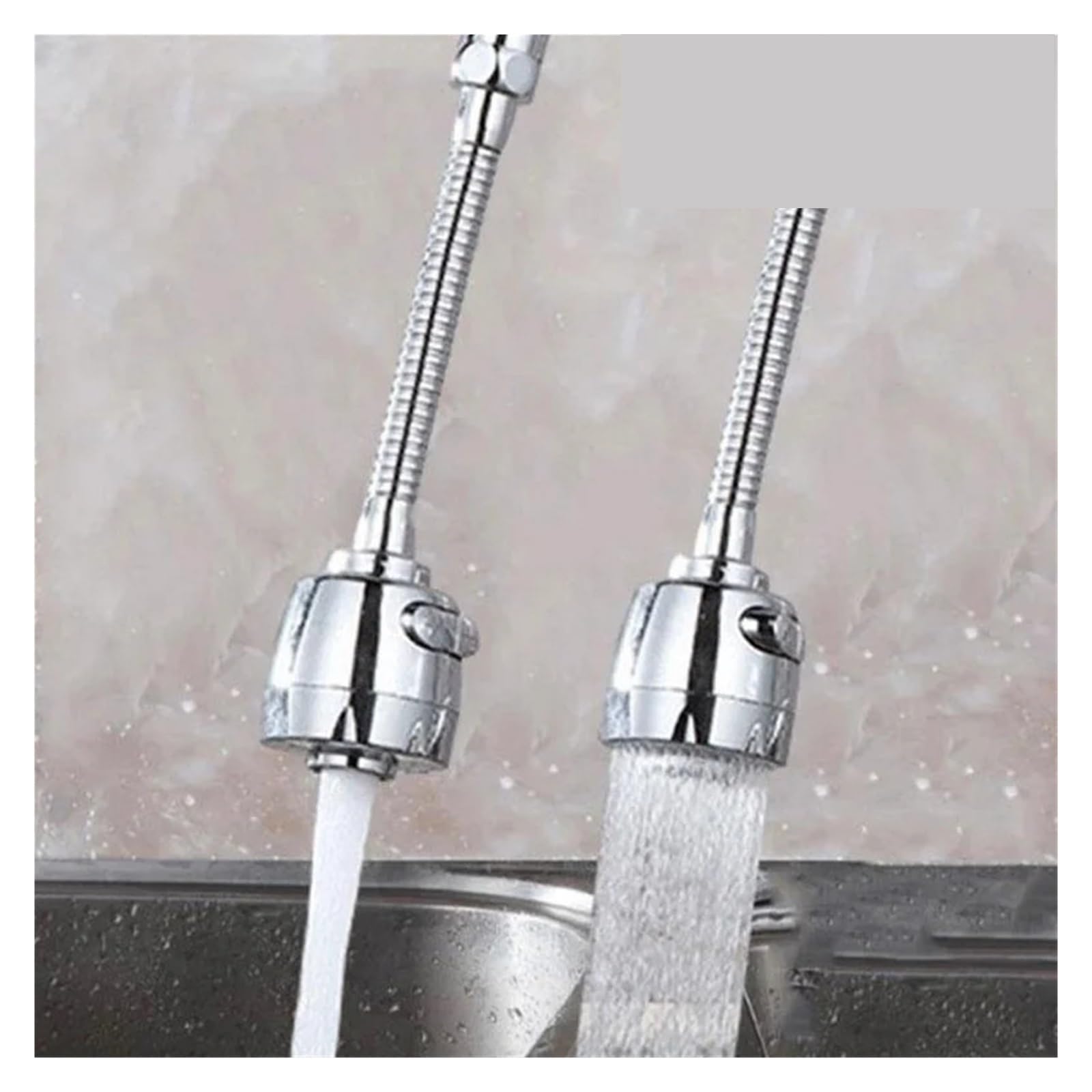 Grifo Universal de 2 uds., grifo giratorio 360 ​​grados, punta filtro, burbujeador agua, economizador, suministros cocina para Fregadero(8 * 5cm)