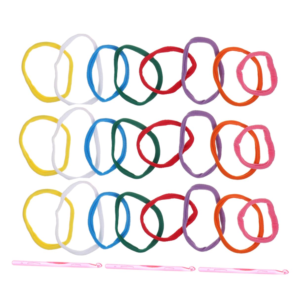 LALAFINA Polyester Plastic Elastic Cord Braider Weaving Hooks DIY Knitted Tools Weaving Tools Craft Loop