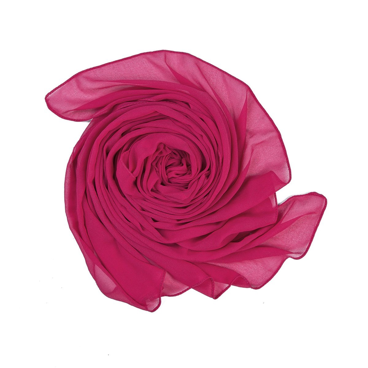 World of Shawls Elegant Chiffon Scarf Wrap Wedding Bridal Party Occasion Prom - 28 Colours (Cerise)