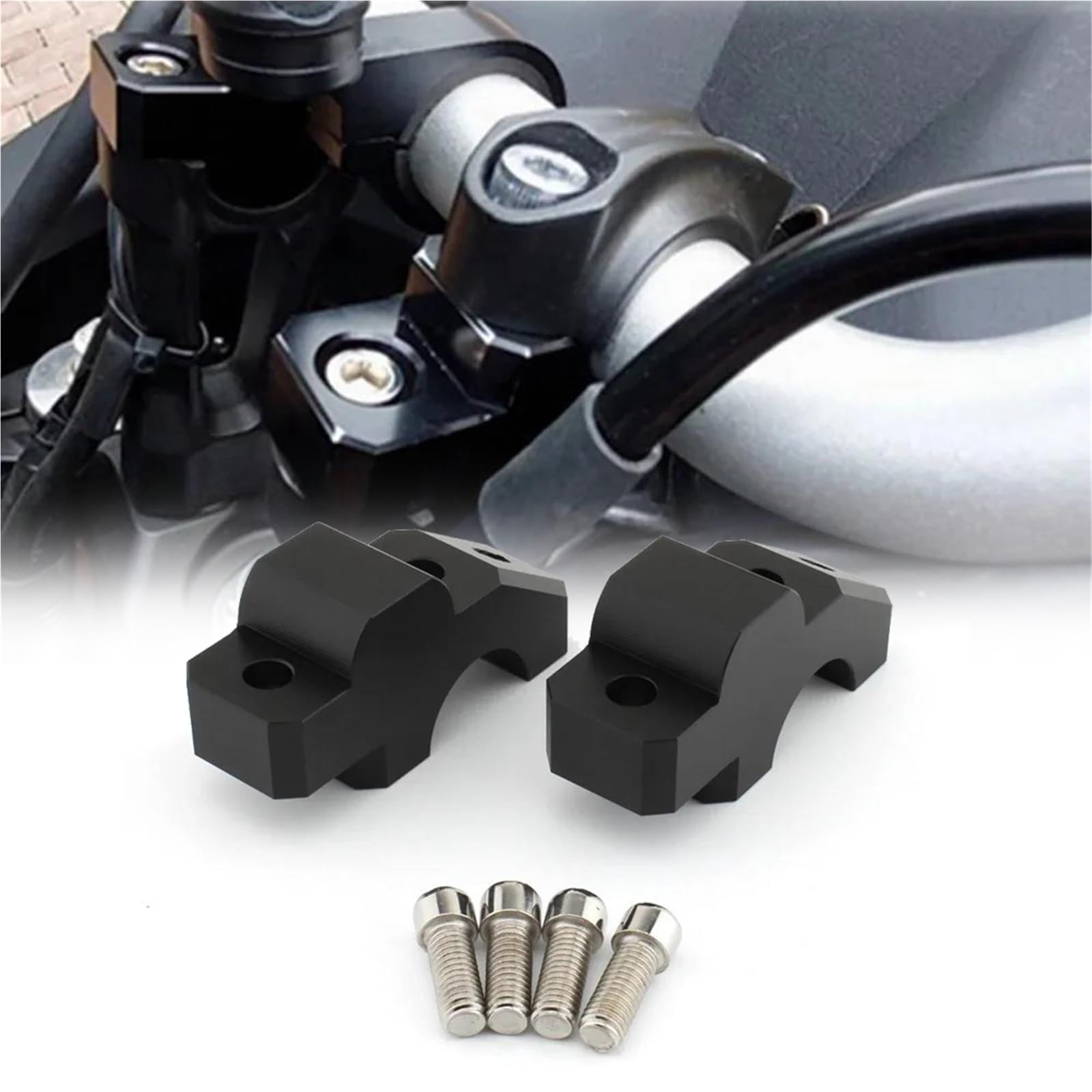 Support de guidon de moto avec pince Yamaha MT09 Tracer 900 GT FJ09 rehausseur 2015-2021