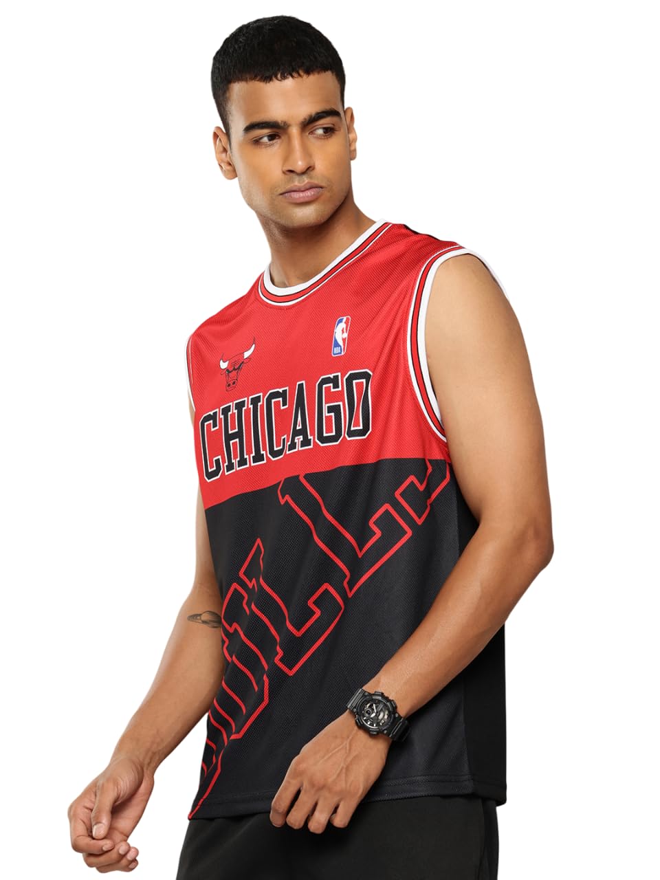 shop the arena Shop The Arena: NBA: Chicago Bulls: Sleeveless Game Tee (Black)-picture-48