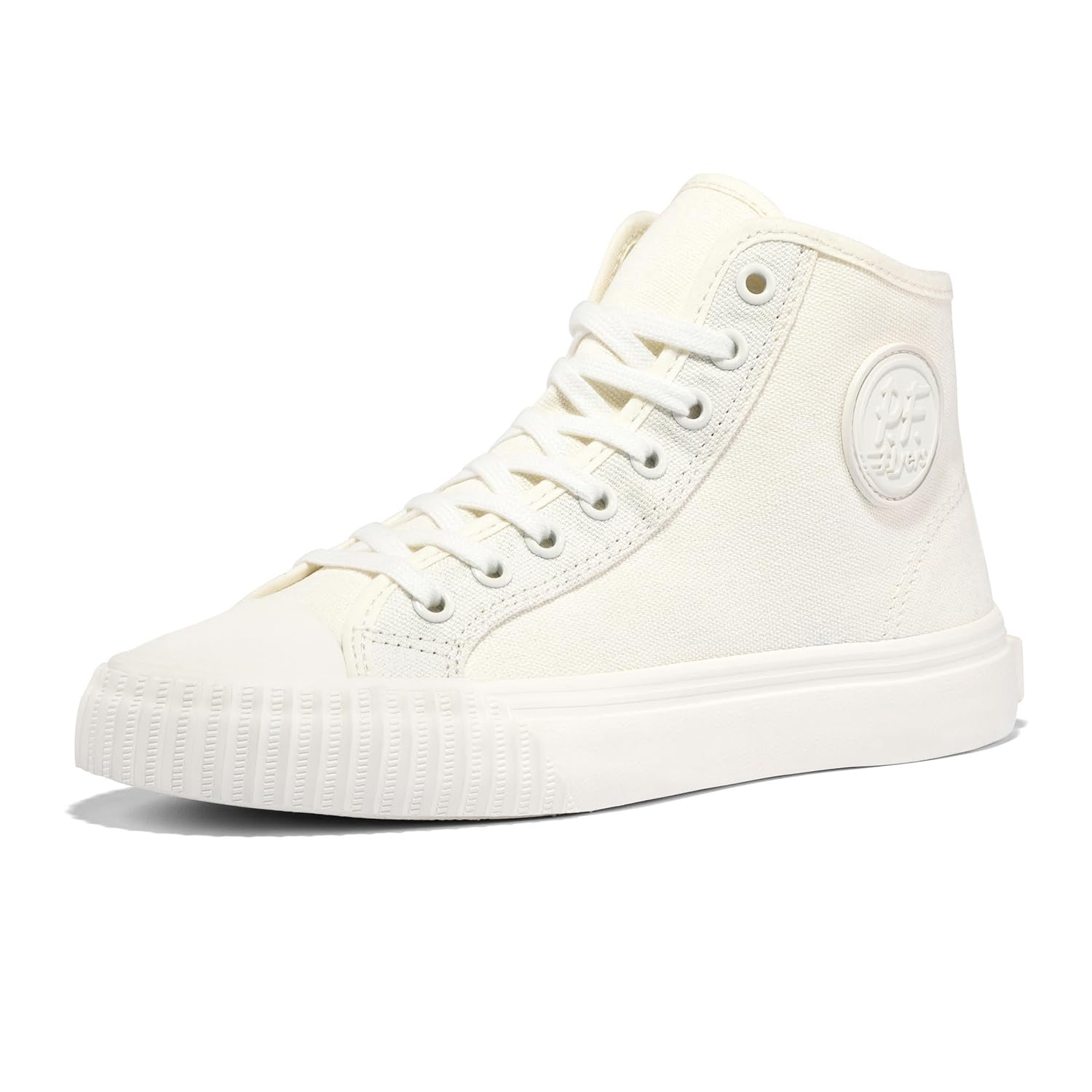 PF Flyers Unisex Center High-Top Trainers, Black | Posture Foundation Insole Casual Unisex Shoes.