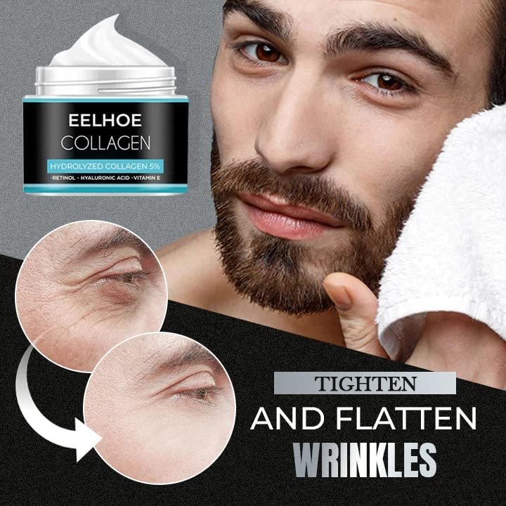 Miniatura 3 de KKNC EELHOE - Crema de colágeno para hombres, crema antiarrugas para hombres, crema antiarrugas antienvejecimiento para hombres, crema facial