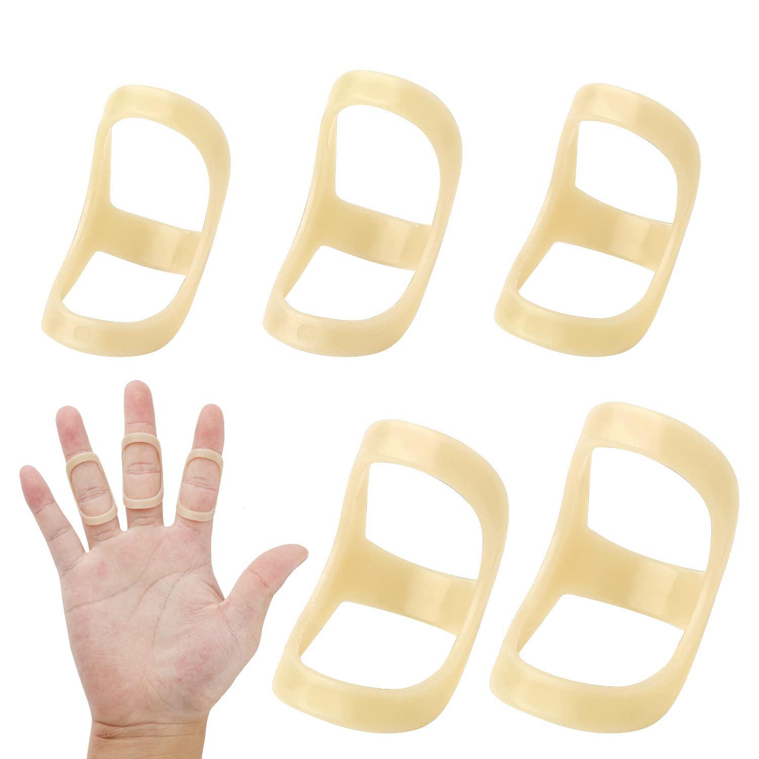 5pcs Oval Finger Splint, Finger Support Trigger Finger Splint Finger