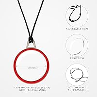 Vista 11 de LUFF Necklace Reading Glasses Hd Portable Hanging Neck Type for Men Women