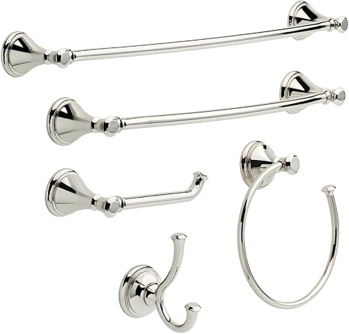Miniatura 2 de Delta Faucet Cassidy Barra para toallas doble de 24 pulgadas, 79718-PN