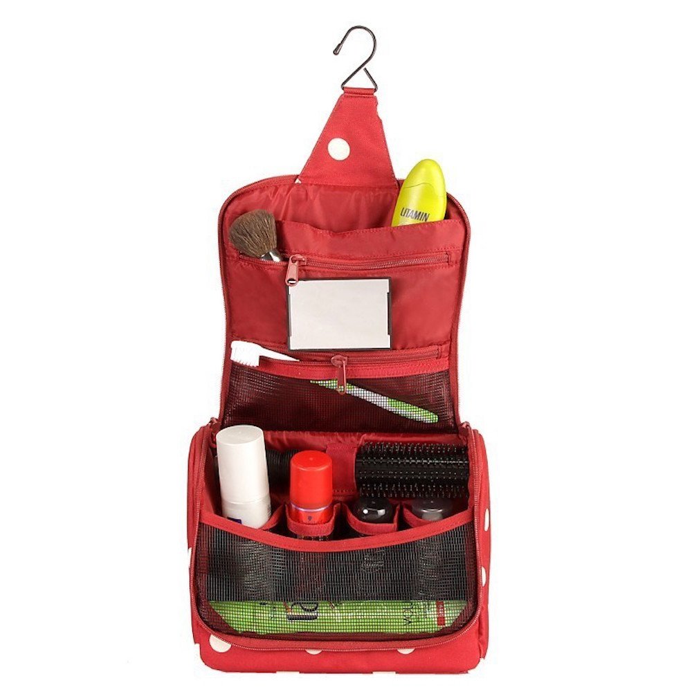 reisenthel Trousse de Toilette Dots - Trousse de Toilette Pratique avec Crochet, matériau Hydrofuge - 4