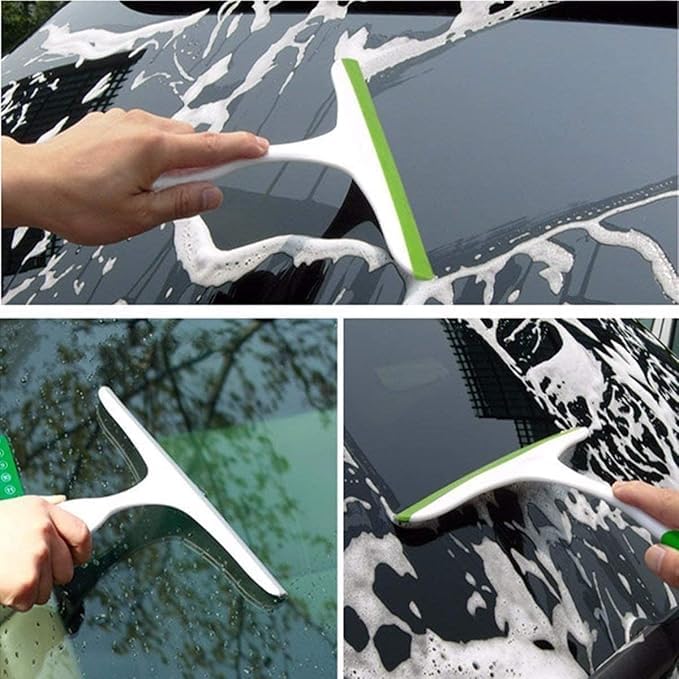 Non-Slip Hand-Held Wiper for Cleaning Window Glass, Tiles, Kitchen Table Platform, Car Auto (Multicolour) (1) 4