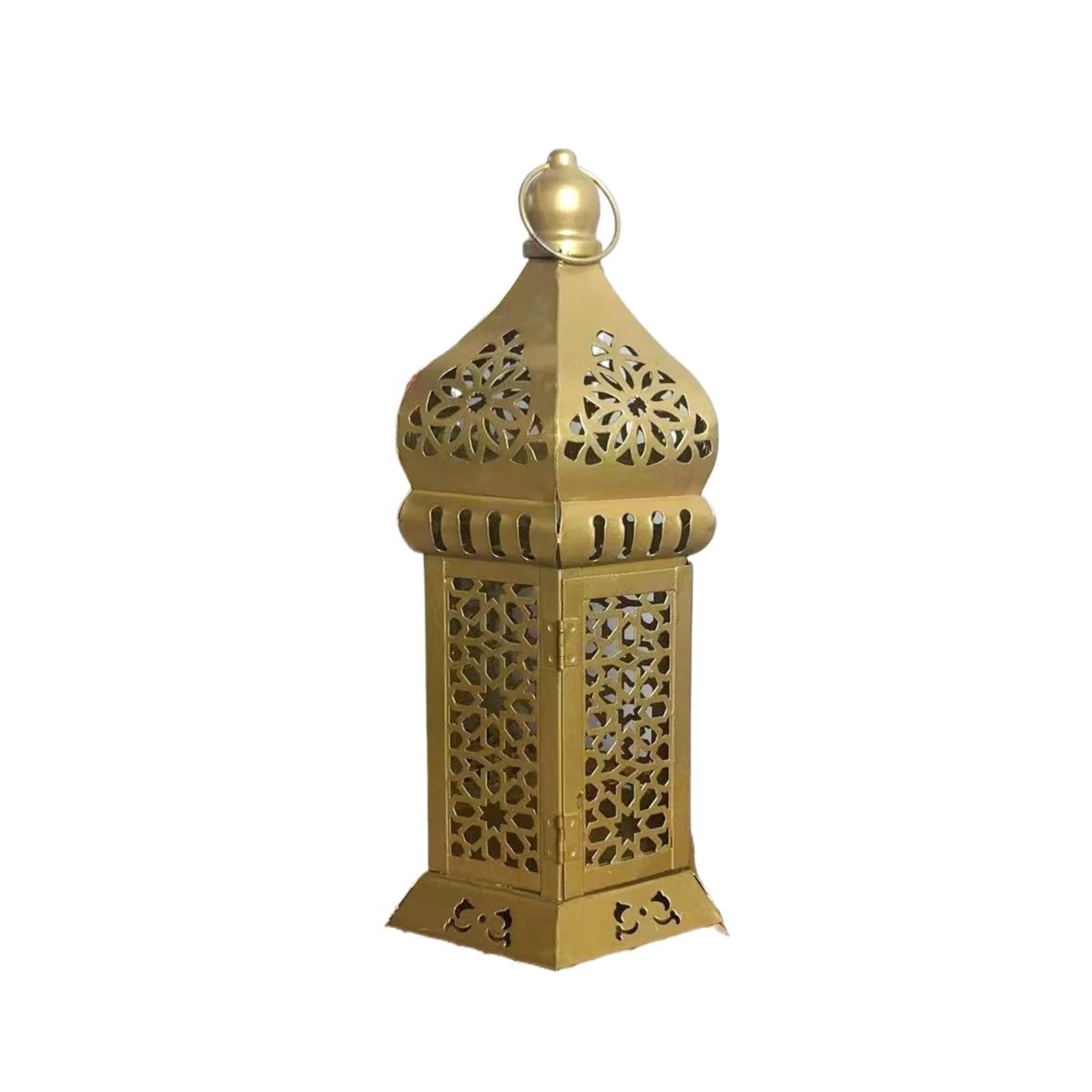 Portavelas Decor 1 portavelas de Metal con Forma Farol, Elegante Hierro Forjado for el hogar, Ideal for Manualidades Mesa(S)
