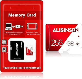 256GB Micro SD Card with SD CARD Adapter High Speed Class 10 Memory Card,TF CARD 256GB For Android Smartphone,Digital Camera,Tablet,Surveillance and Drone