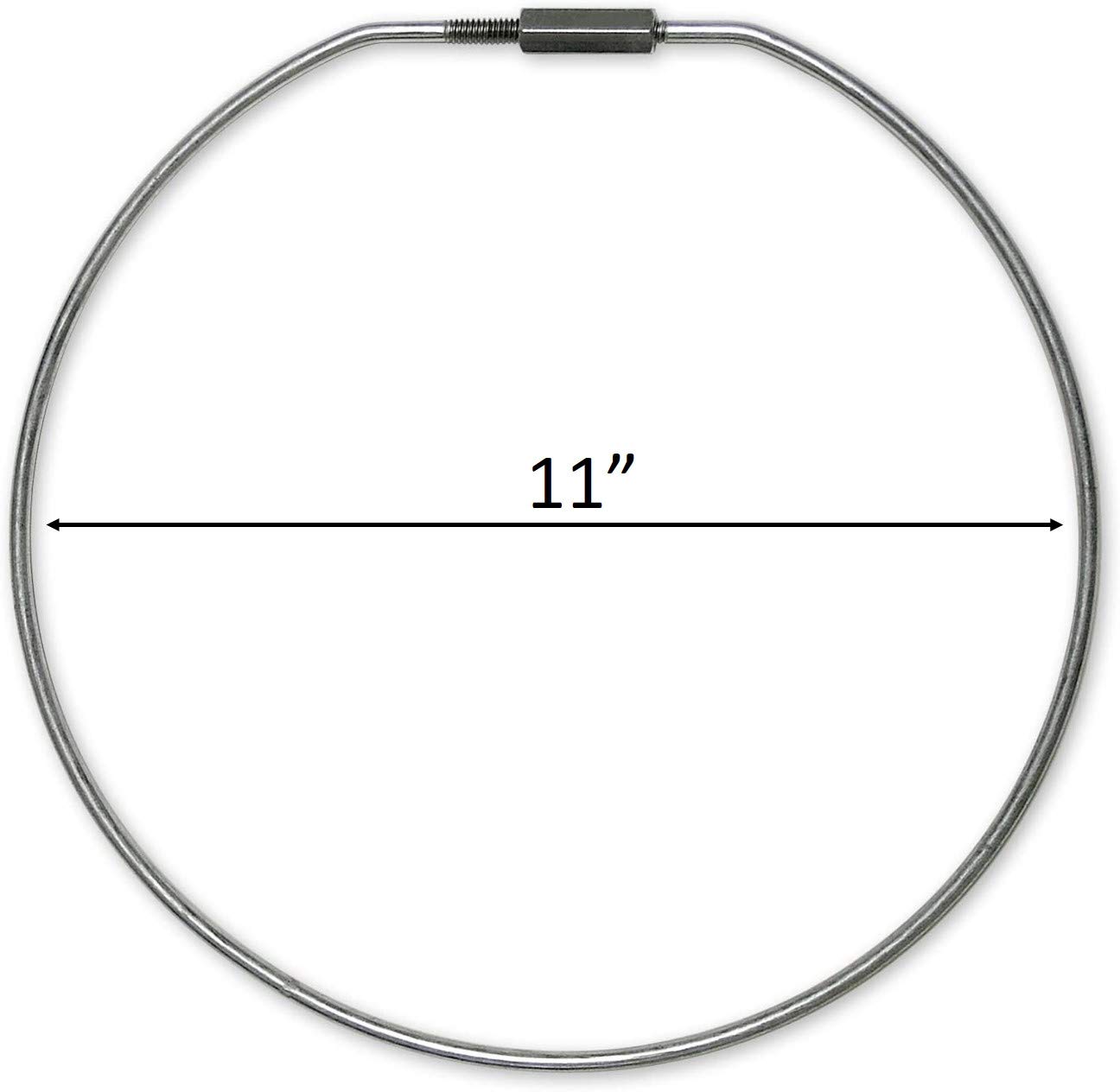Lucky Line rosca de bloqueo clave Anillo 11 "(79111), color plata 11 inch Diameter