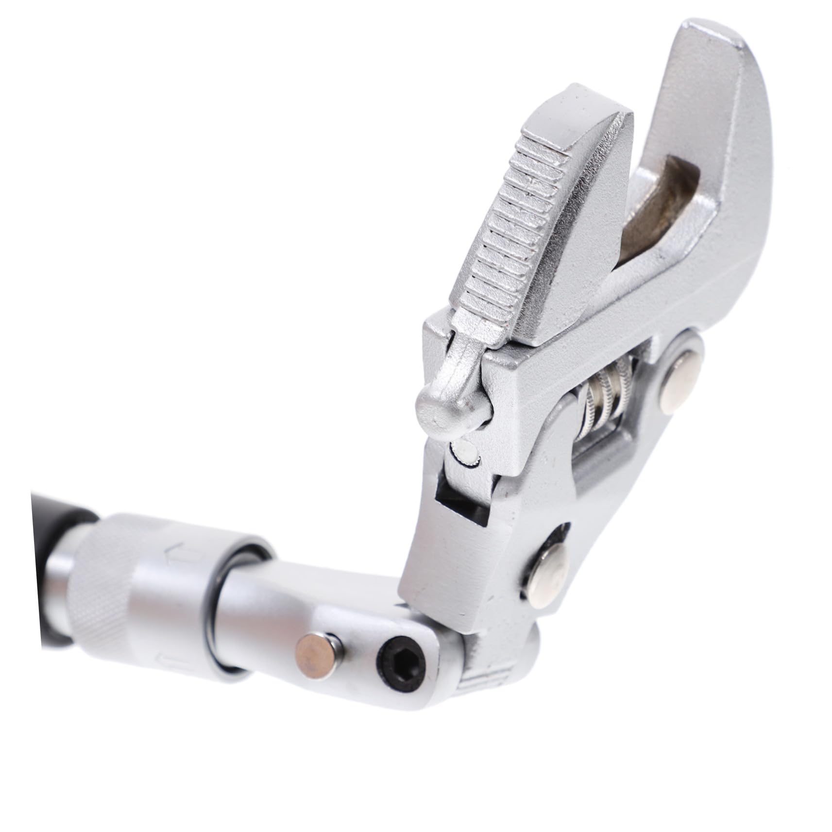 Llave Inglesa Ajustable Carraca Reversible con Mango Telescópico de Cabeza Flexible Giratoria Herramienta Duradera para Mantenimiento Doméstico y Mecánico