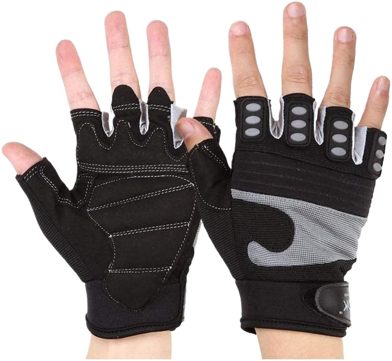 Guantes Deportivos Guantes de Entrenamiento físico for Hombre, Guantes de Ciclismo con Barra Horizontal y Mancuernas Hombre y Mujer