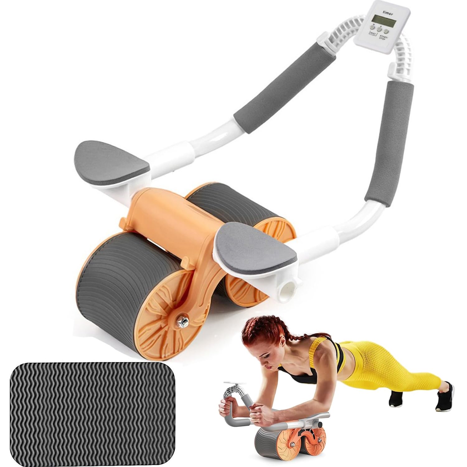 Maquina De Gimnasio Rodillo De Ejercicio Abdominal Con Soporte Para El Codo, Nuevo Tablón Rodillo Abdominal Con Soporte Para Codos