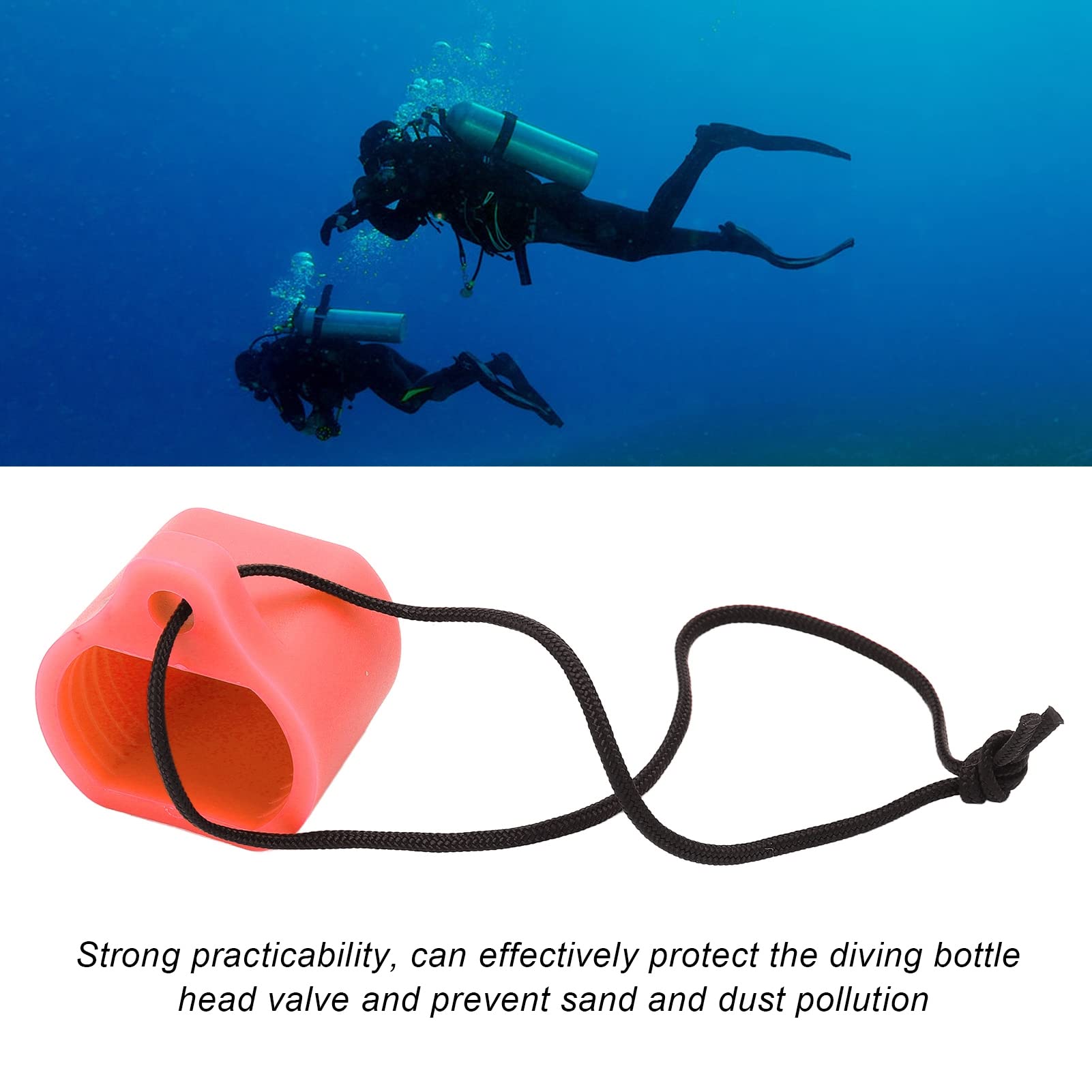 Culnflun Diving Tank Protective Valve Cover, Lightweight Practical Diving Bottle Silicone Protection Cover for Divers (Pink)