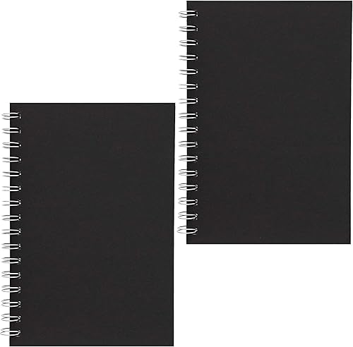 Miniatura 3 de Paper Junkie Calendario de álbum (8.25 x 5.5 pulgadas, papel kraft negro, paquete de 2)