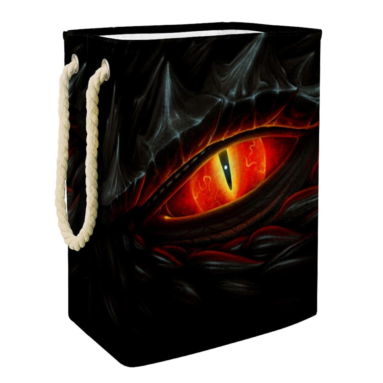Panier à linge punk œil de dragon grand format pour ranger le linge sale