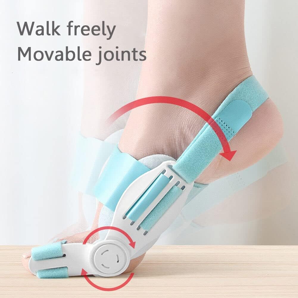 Xeerabdi Bunion Corrector for Men & Women | Orthopedic Toe Straightener with Adjustable Knob | Medical Grade Splint for Pain Relief and Foot Alignment | Fits Both Feet